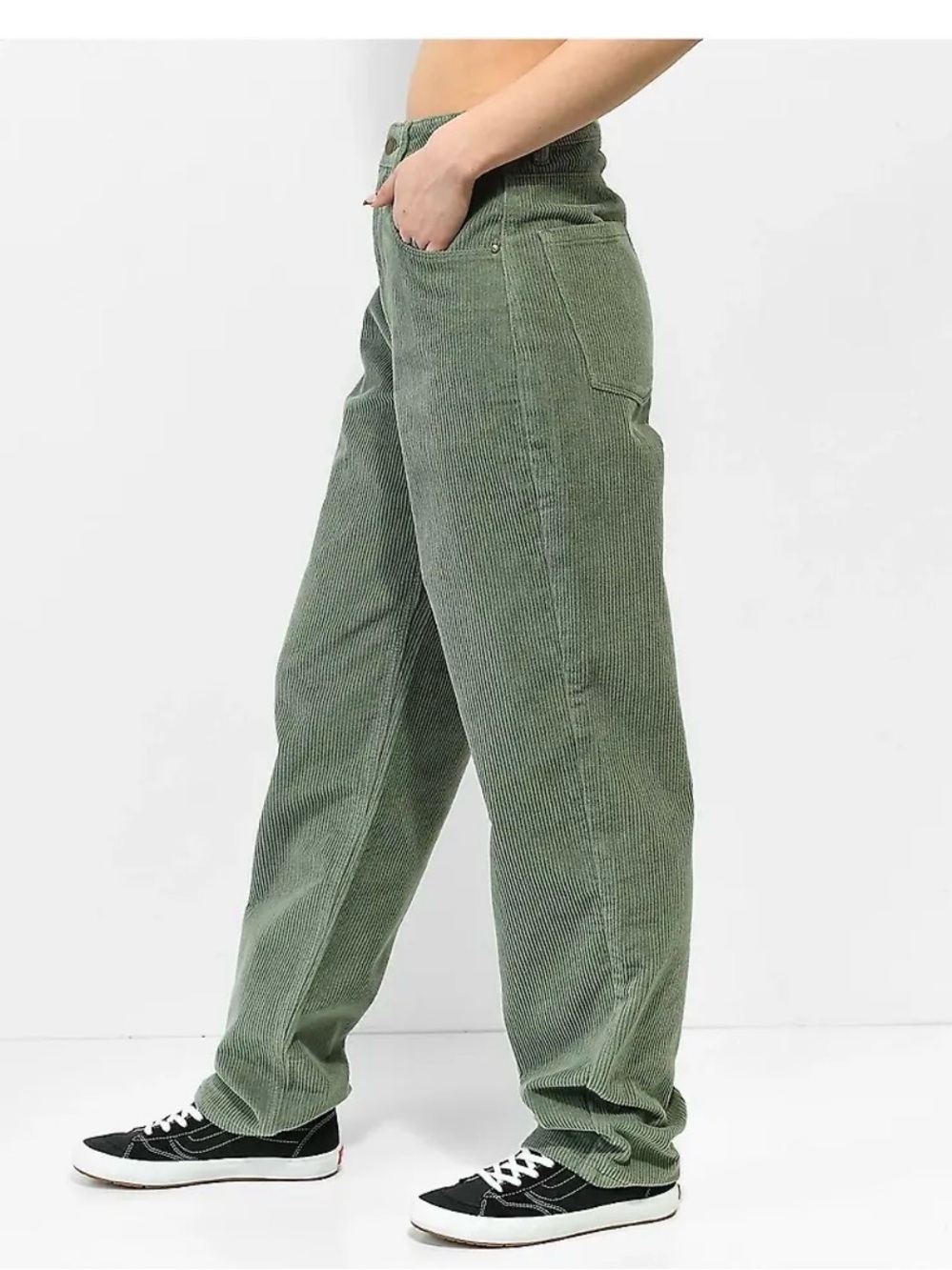 Empyre Corduroy Tori Skater Pants in Sage Green Women’s Size 4